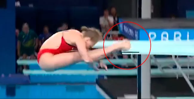 La deportista no ejecutÃ³ bien su primer intento y automÃ¡ticamente la deja Ãºltima