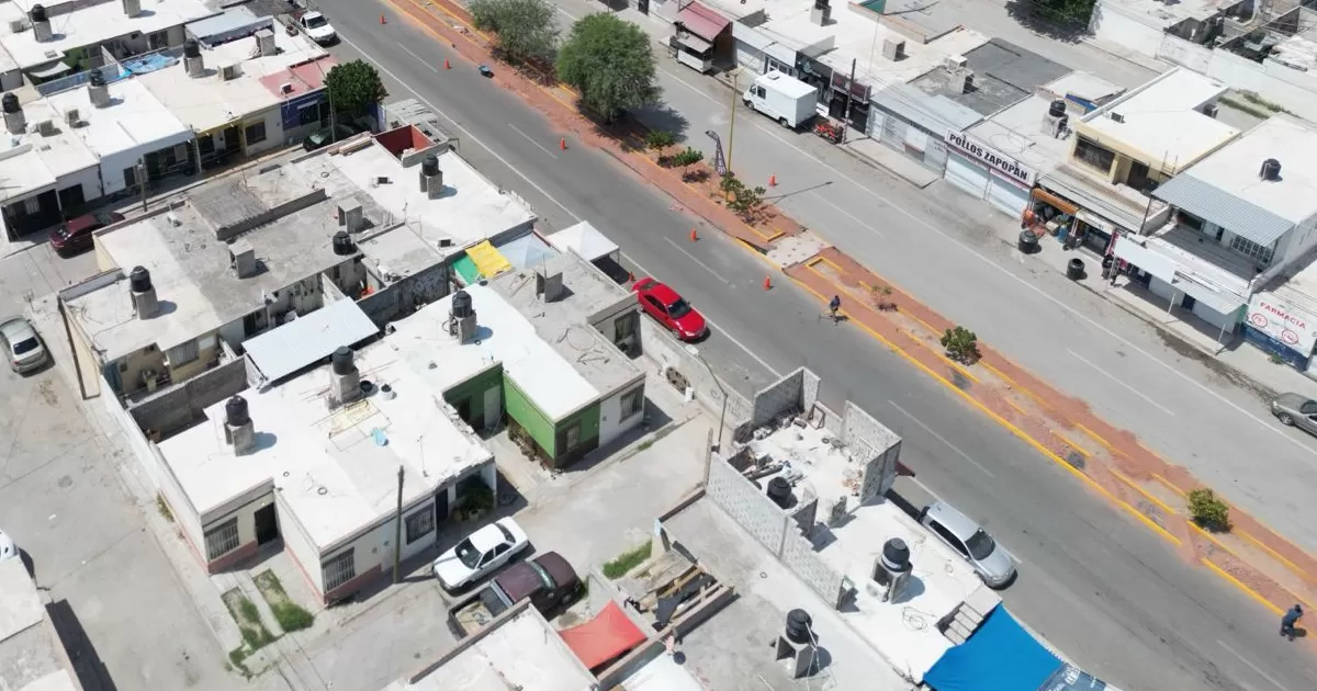 Con recursos del Ramo 23 fueron pavimentados 10 mil 678 metros cuadrados de vialidad.