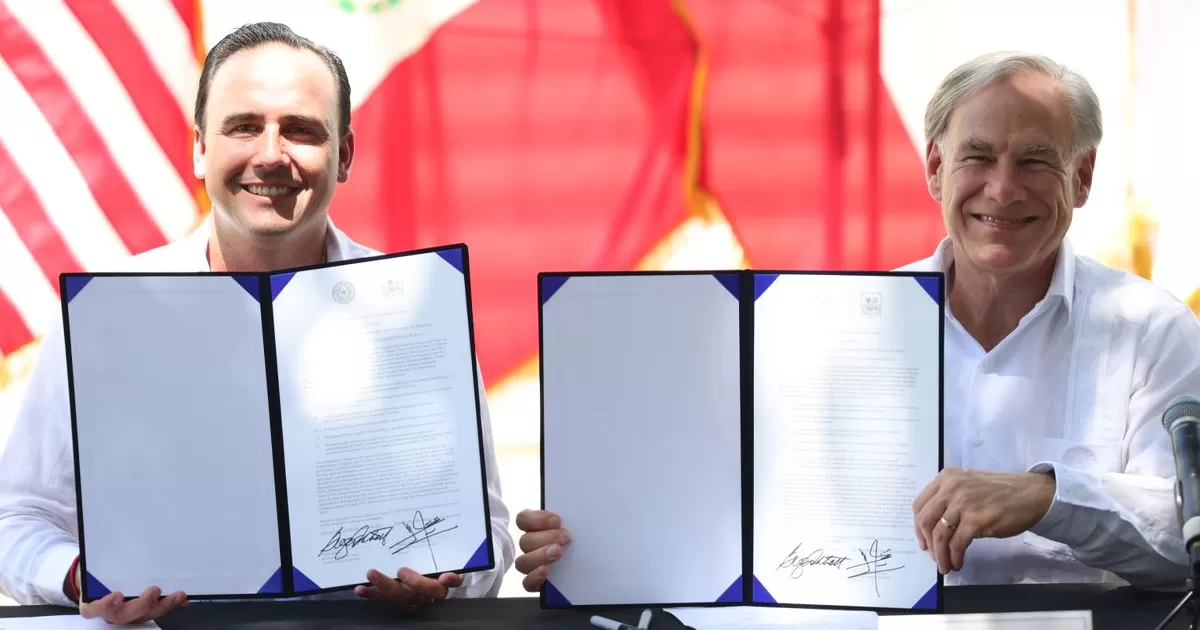 Se reúnen gobernadores Manolo Jiménez y Greg Abbott en evento sin precedentes que fortalece coordinación y amistad entre Coahuila y Texas