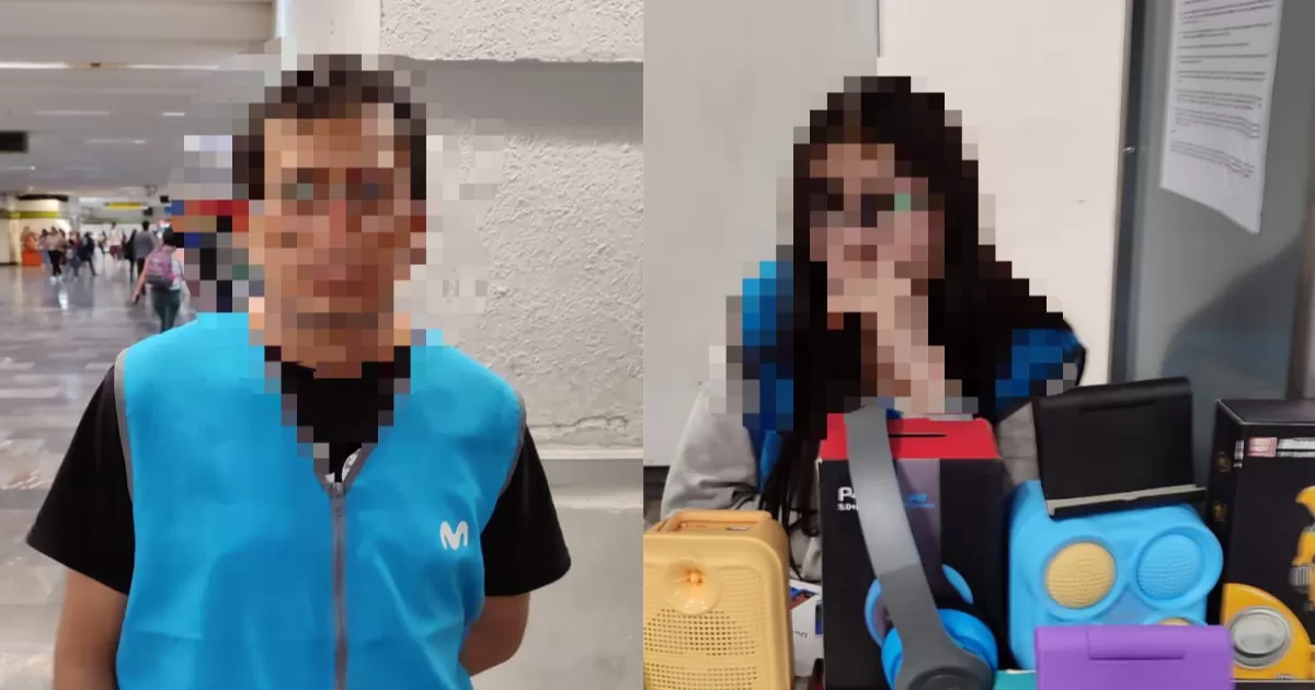 Las dos personas fueron sorprendidos en el puesto de trabajo.