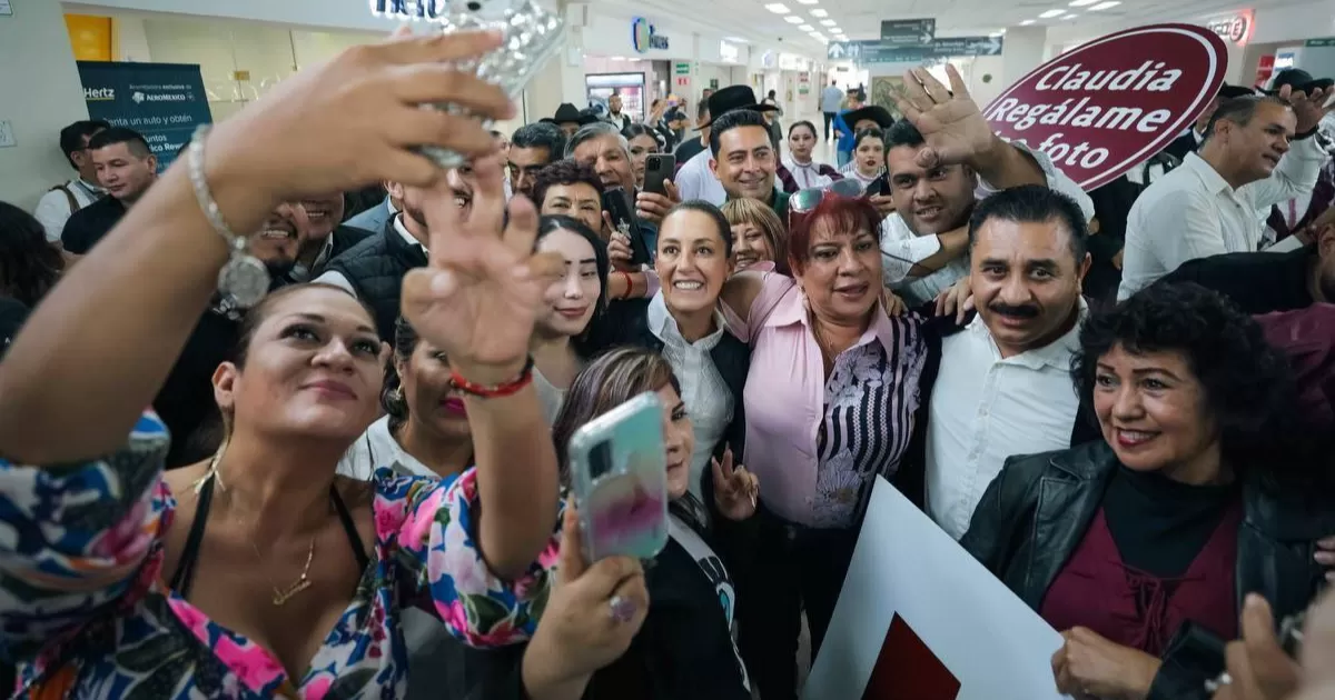 Claudia Sheinbaum, coordinadora de los Comités de Defensa de la Cuarta Transformación arribó este viernes a la Comarca Lagunera.