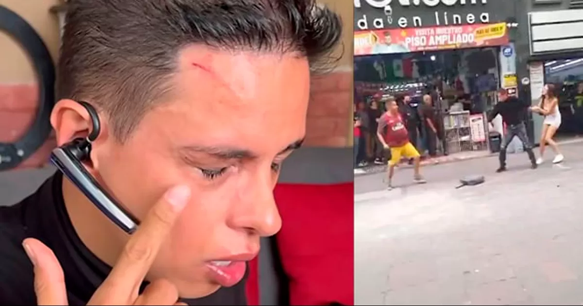 Te voy a partir tu mandarina: El creador de contenido Alex Marín protagoniza pelea callejera