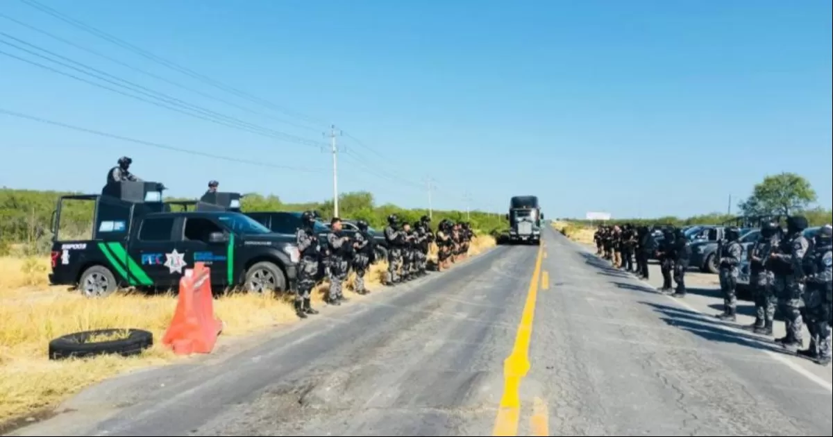 Agentes de Coahuila evitan ingreso de célula criminal en zona Norte