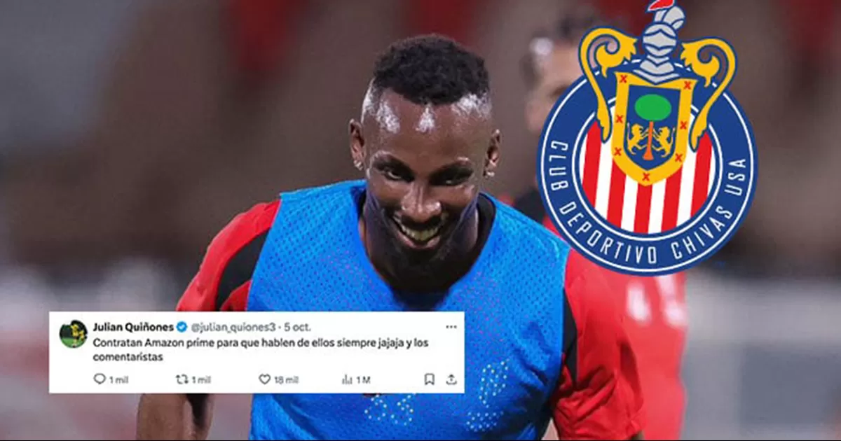 QuiÃ±ones expresÃ³ su descontento, seÃ±alando que los comentarios durante el partido favorecÃ­an a Chivas