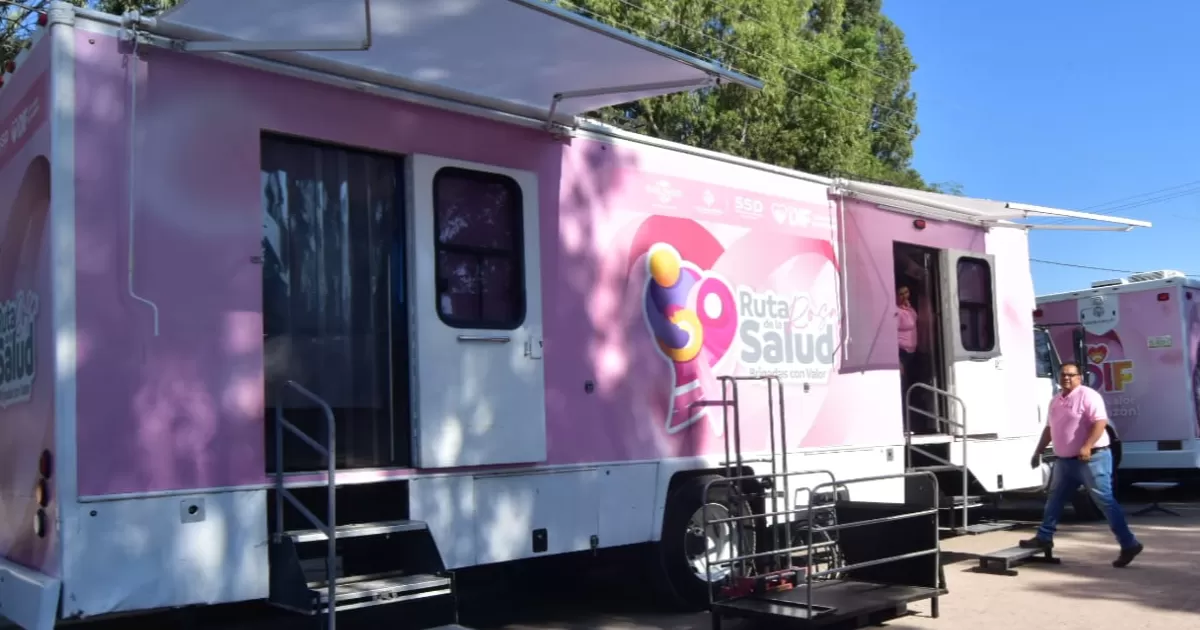 La Ruta de la Salud incluye 3 diferentes unidades en las que las mujeres que asistan tendrán a su disposición una serie de estudios, además estará de 4 toldos en los que también podrán realizarse estudios como el examen de la vista.
