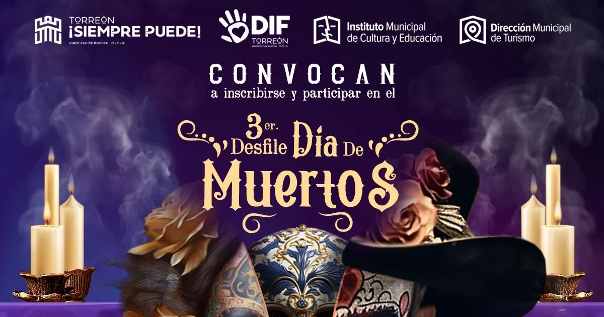 Los interesados deberán participar en comparsa y caracterizados en alusión al Día de Muertos
