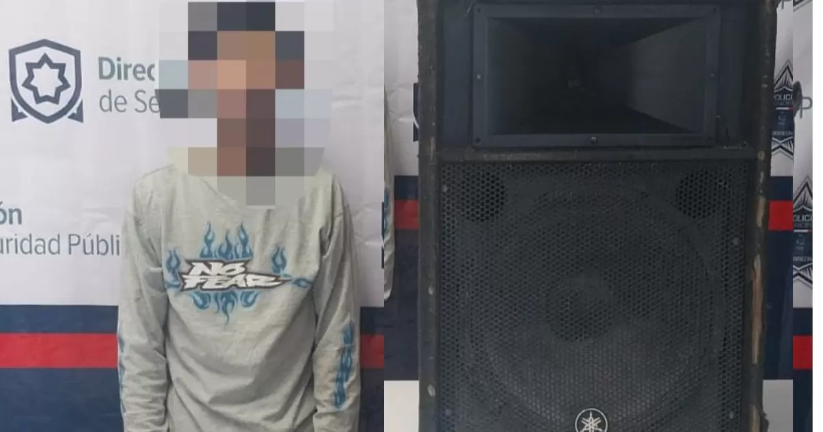 Por intentar robar una bocina de una iglesia, Dios lo castigó y lo detuvieron en Torreón