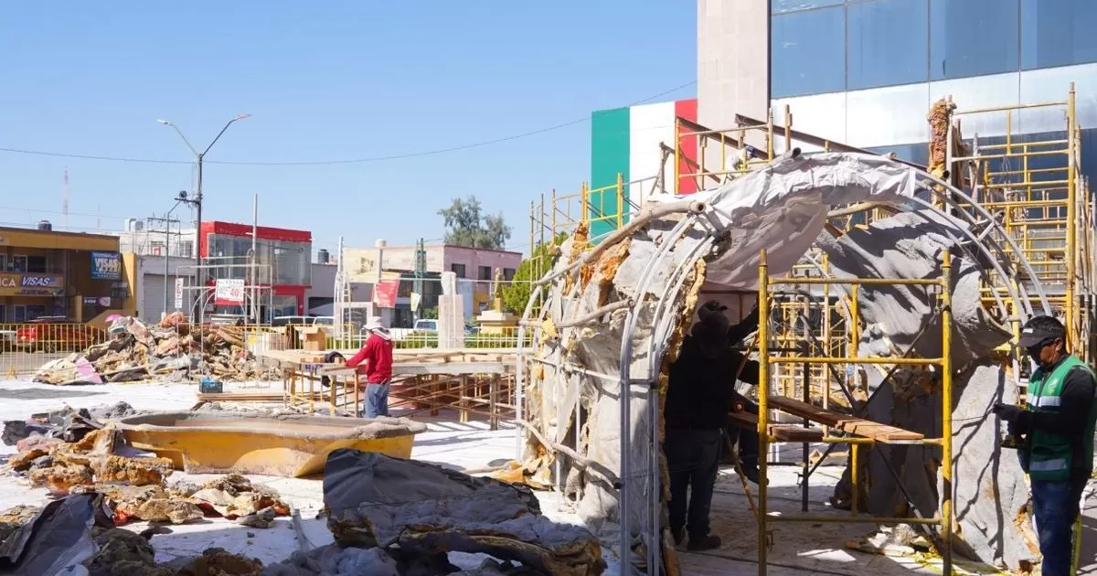 Inician colocación de Nacimiento Navideño en Gómez Palacio