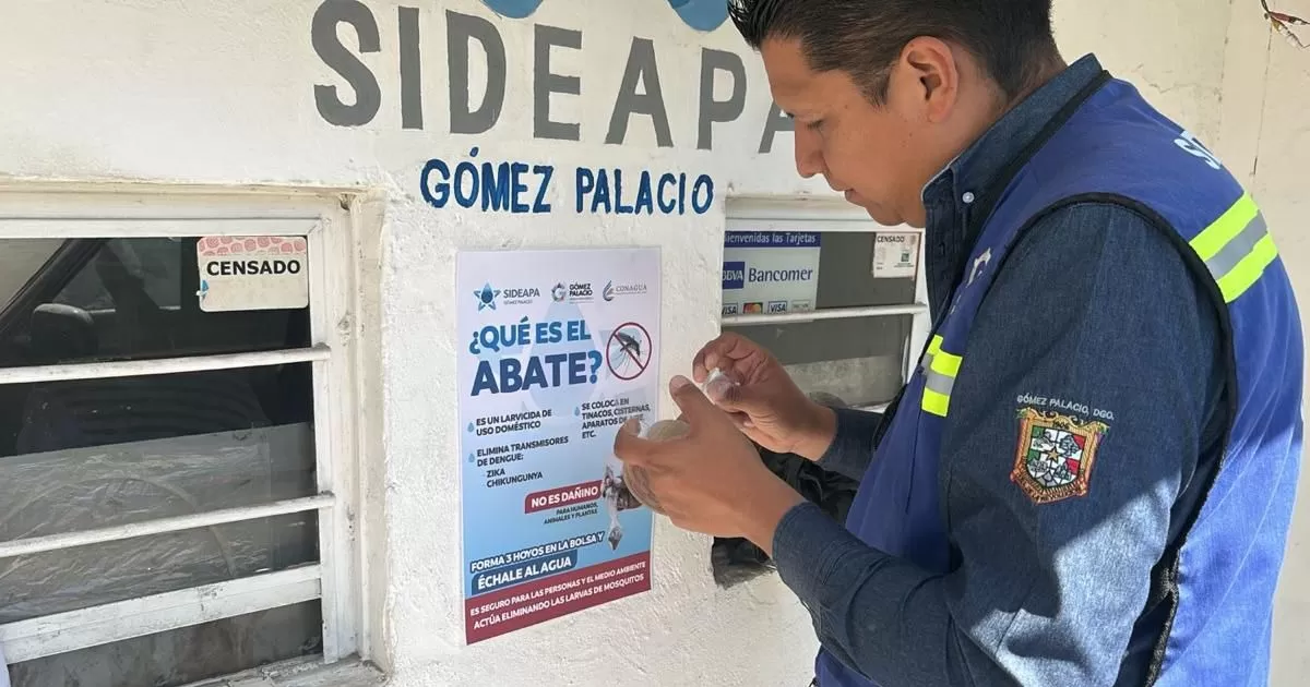 Francisco Escalera Tostado, director del Sideapa, destacó que esta iniciativa se lleva a cabo para reducir la proliferación del mosquito. “Invitamos a todos los gomezpalatinos a aprovechar este servicio gratuito y a unirse a las acciones de prevención contra el dengue”, afirmó Escalera Tostado.