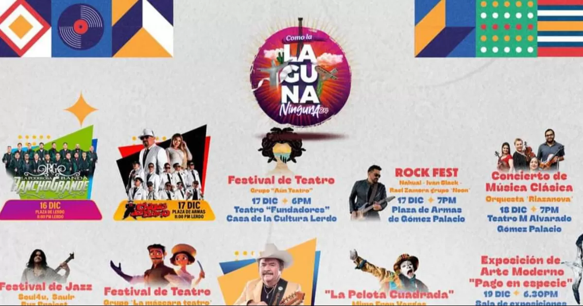 La cartelera cultural serÃ¡ del 16 al 21 de diciembre.