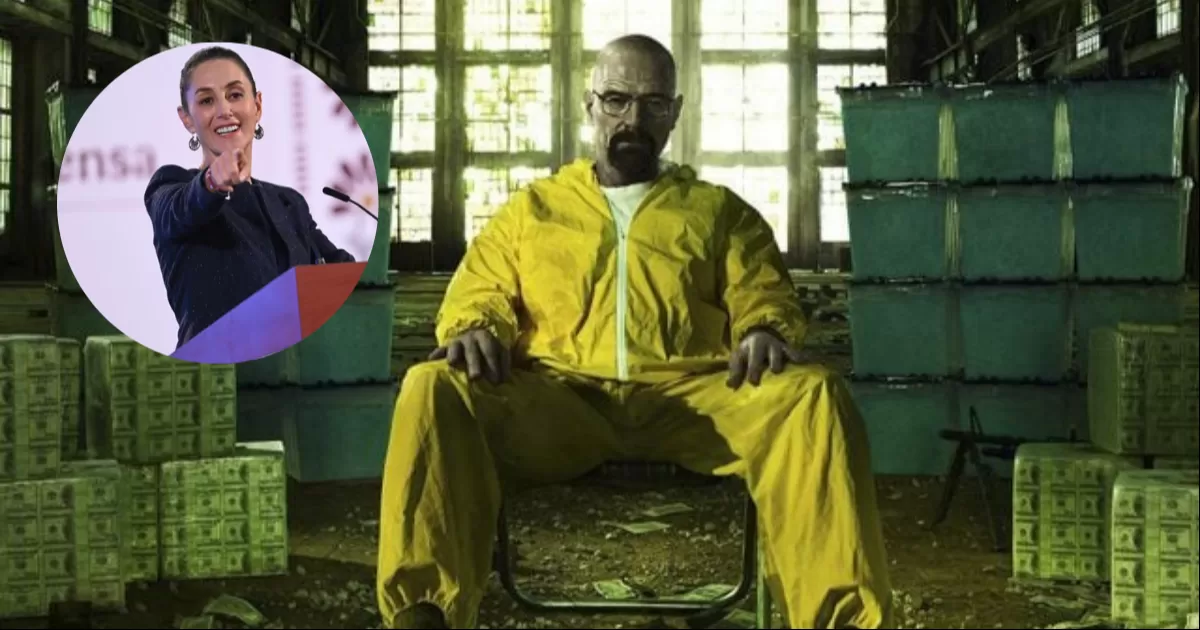 Fue durante su conferencia matutina, que la mandataria federal afirmó que “lo único que he visto es una serie de televisión de Estados UnidoS", haciendo referencia a la serie televisiva protagonizada por Bryan Cranston