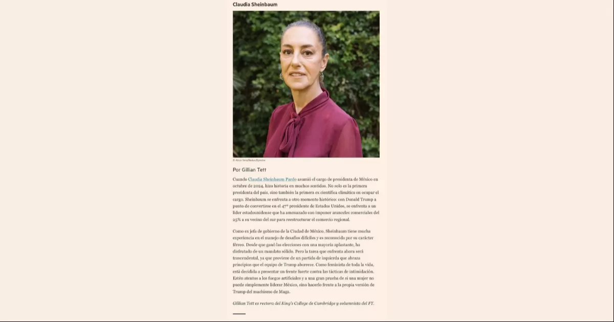 Roula Khalaf, editora del Financial Times, indicó que “la influencia se ejerce de muchas maneras: A través de actos políticos, iniciativas creativas, avances tecnológicos y creación de comunidades.