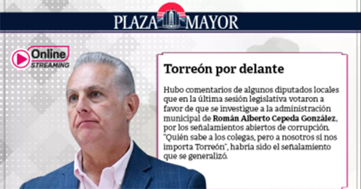 Torreón por delante