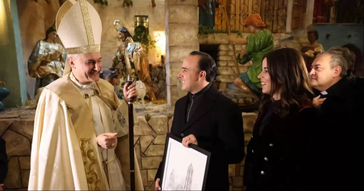 Hasta este año, los nacimientos que se instalaban en este lugar eran de origen italiano. El altar a Gregorio Magno fue el sitio designado para el Nacimiento coahuilense.