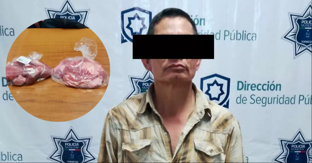 Se cancela la cena navideña, roba carnicería de Torreón y lo detienen