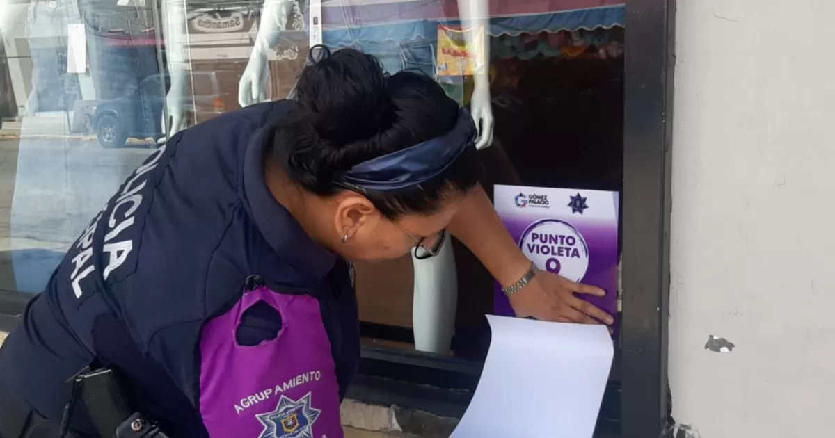 Se fortalece la seguridad de mujeres, niños, niñas y adolescentes mediante los “Puntos Violeta” en Gómez Palacio