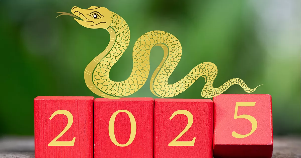 El 29 de enero de 2025 inicia el Año Nuevo chino y lo rige la serpiente de madera