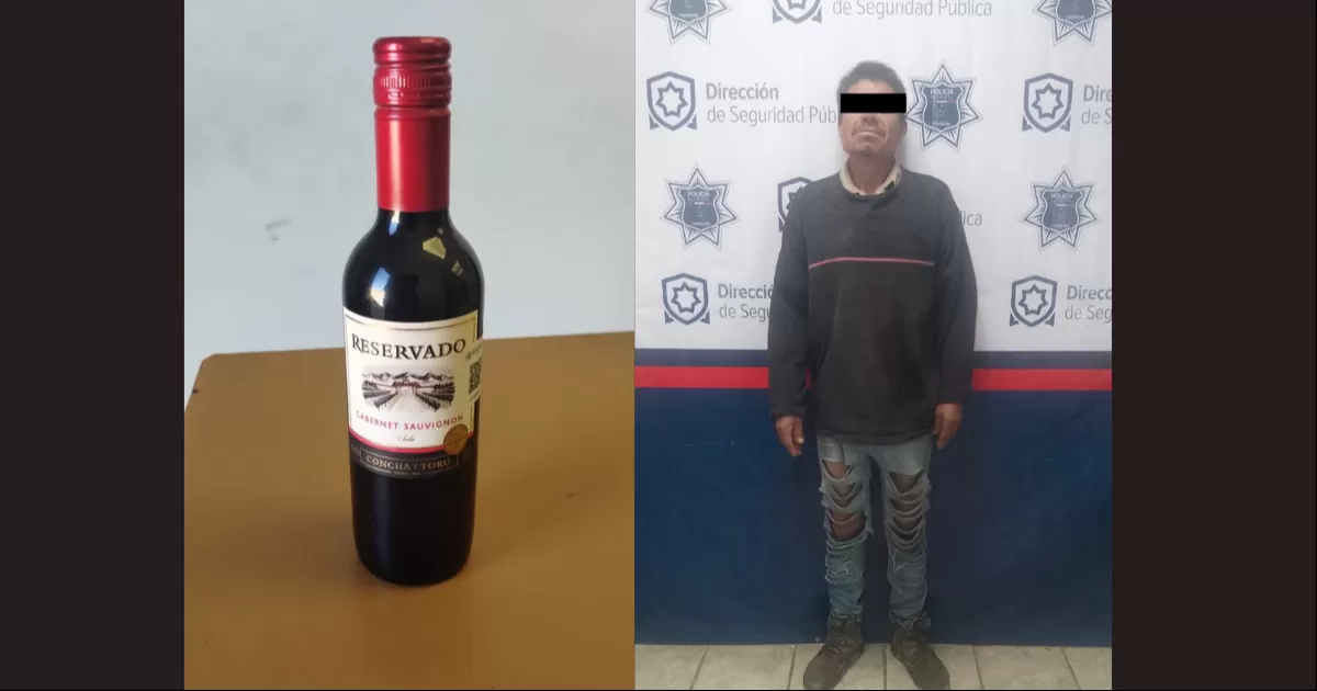 Intenta robar botella de alcohol y es detenido en Torreón