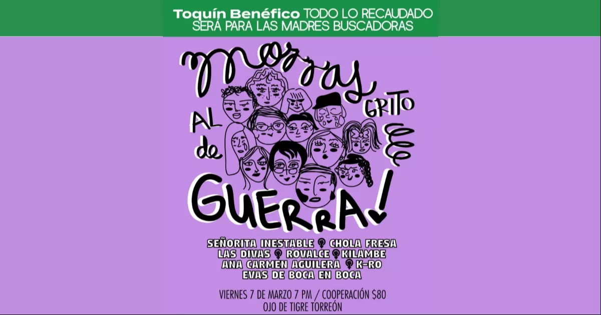 Natalia Solís, integrante de la agrupación Señorita Inestable y una de las impulsoras del evento, compartió cómo surgió la conexión con las Madres Buscadoras.