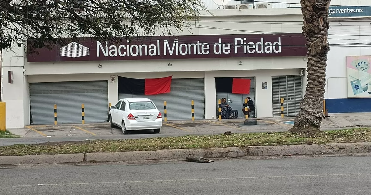 Sucursales de Torreón se unen a la huelga nacional del Monte de Piedad.