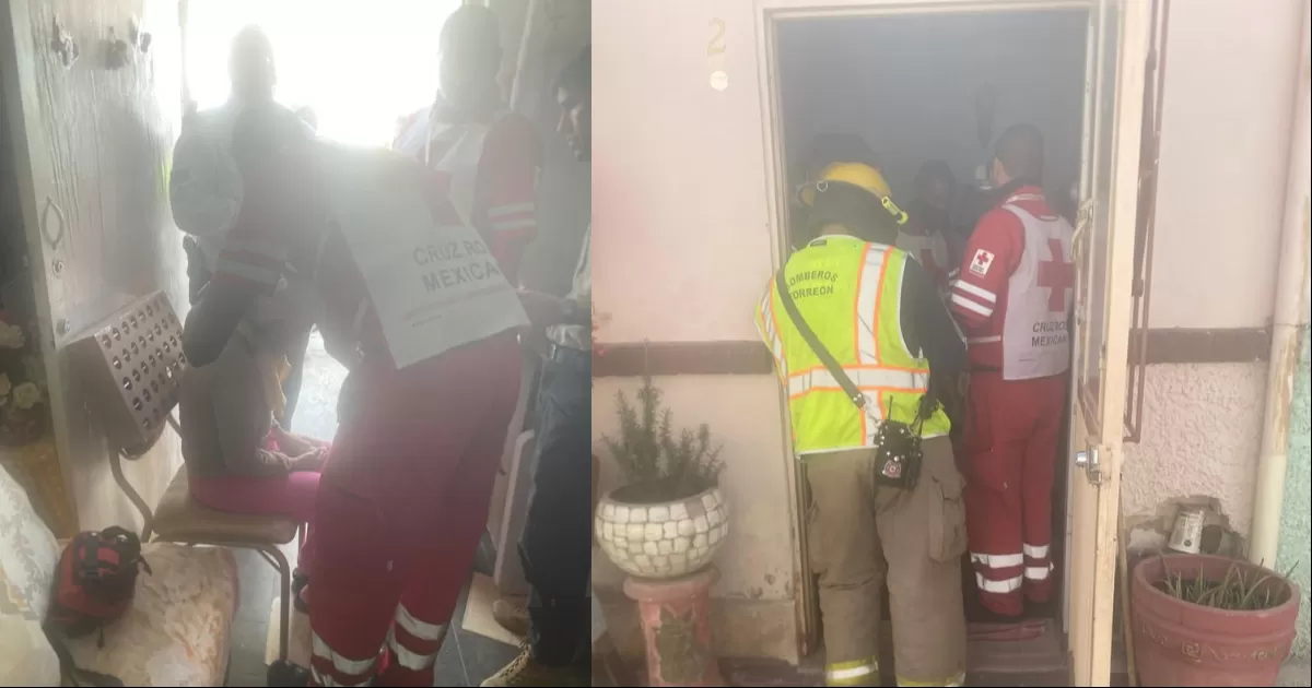 Derrumbe de techo deja una adulta mayor lesionada en Torreón