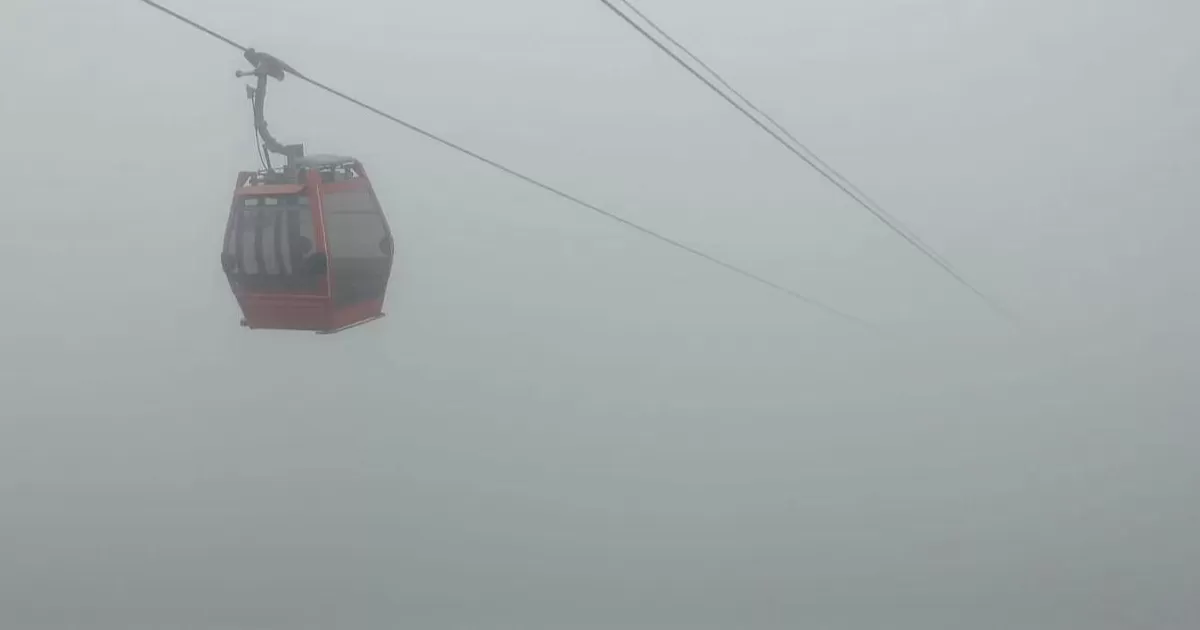 Teleférico Torreón comparte imágenes de la ciudad bajo la niebla