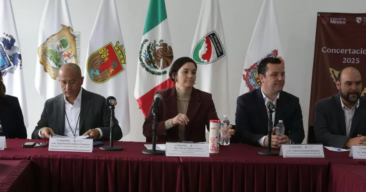 Fortalecen esfuerzos federales para la concertación de recursos que se emplearán en materia de seguridad en Coahuila.