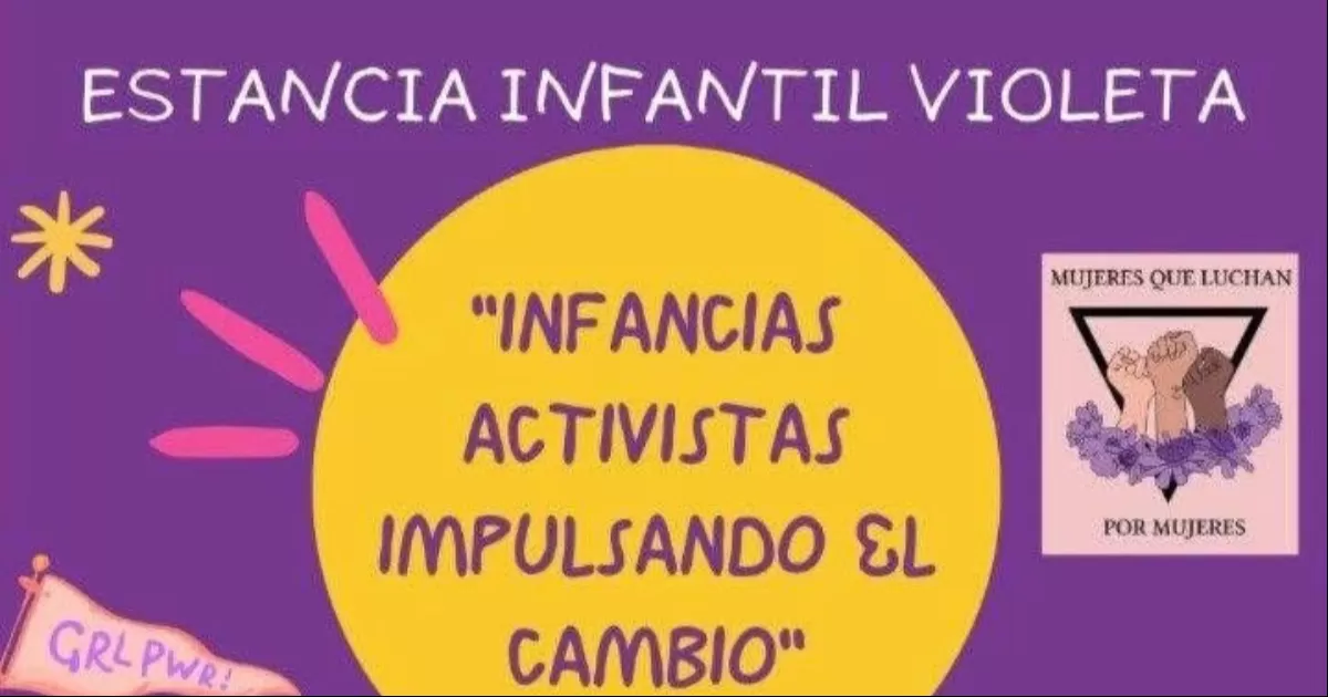 Estancia que surgió de la necesidad de proteger a las infancias durante la marcha, especialmente tras los incidentes violentos del año pasado. Diana Elizabeth de la Fuente, psicóloga y cuidadora de la estancia, compartió los detalles de esta iniciativa.