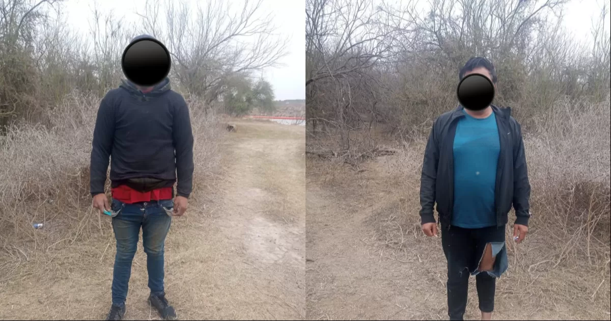 Cuando observaron una patrulla fronteriza ingresaron de nueva cuenta a territorio mexicano, para posteriormente ser observados por elementos de la Guardia Nacional que realizaban patrullajes por la zona.