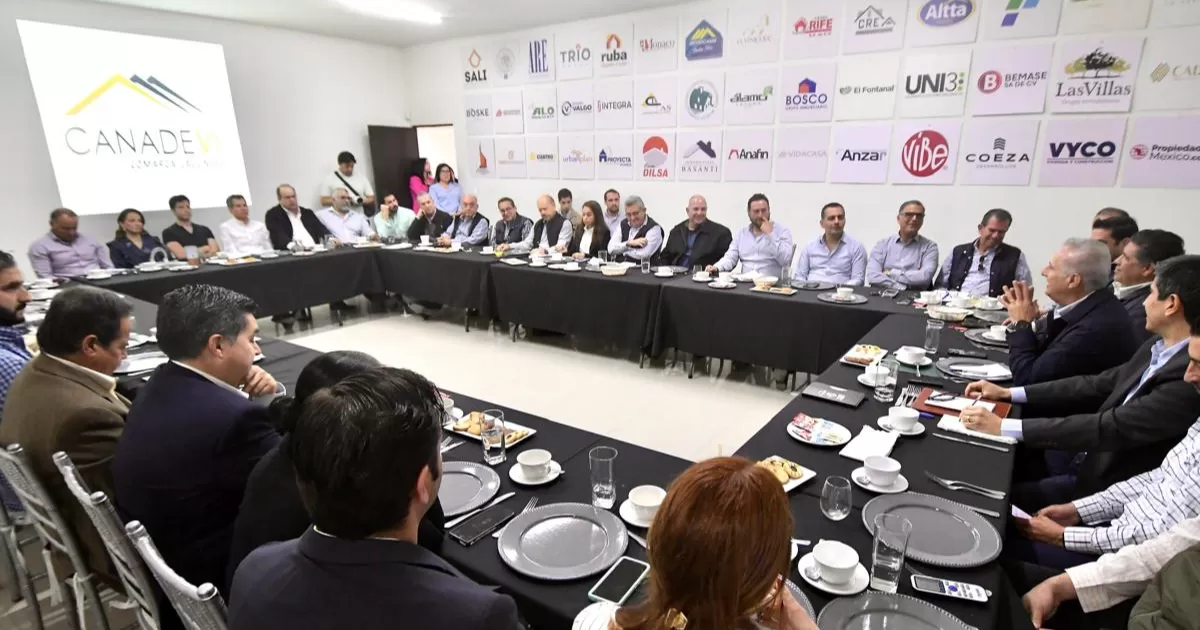 Marcelo Obeso Anaya, presidente de Canadevi, explicó que esta primera asamblea con la nueva mesa directiva tuvo como objetivo fortalecer a la industria y el impacto de la vivienda.