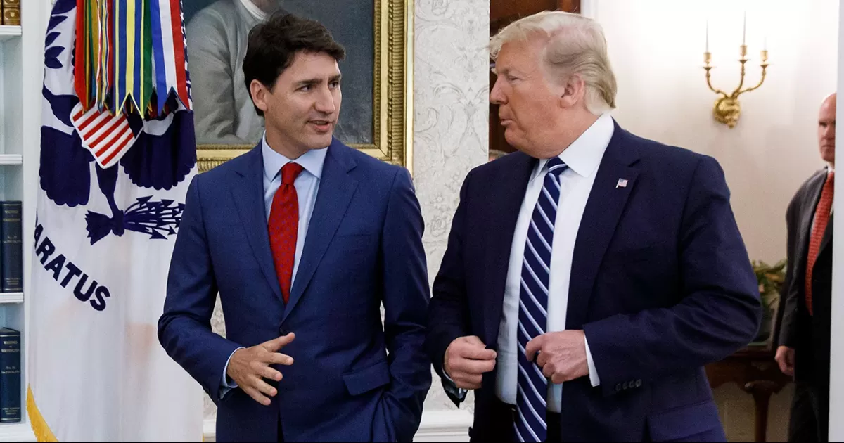 El presidente de EU tambiÃ©n aprovechÃ³ su mensaje para acusar a Trudeau de utilizar el tema de los aranceles para â€˜permanecer en el poderâ€™