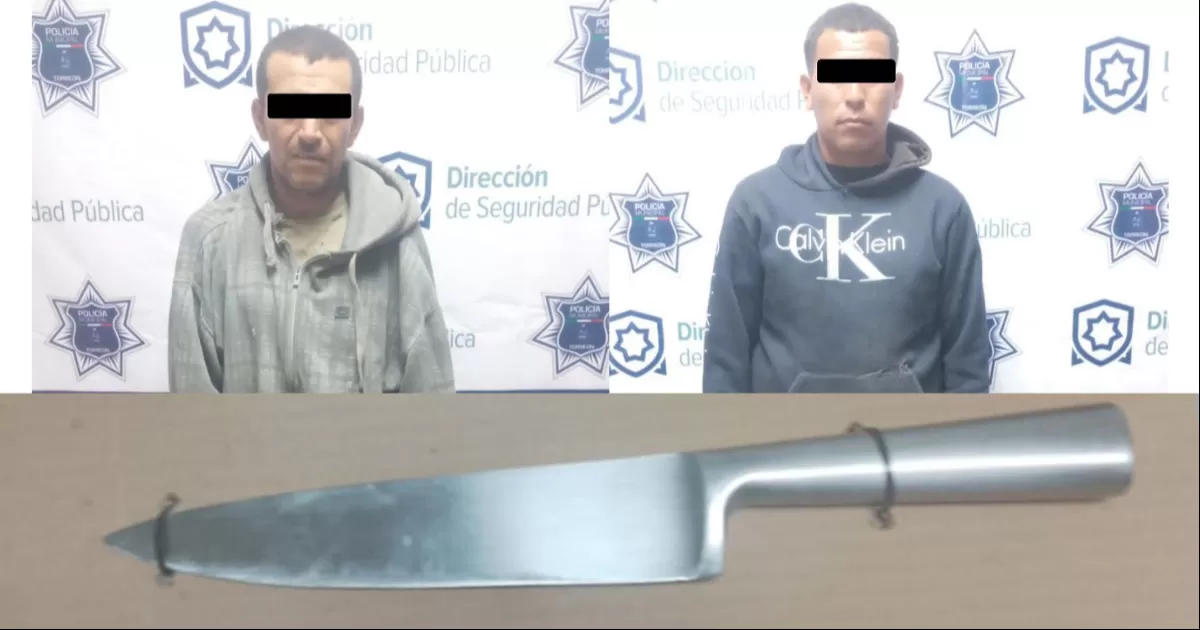 Roban auto con violencia y son detenidos por policías municipales de Torreón