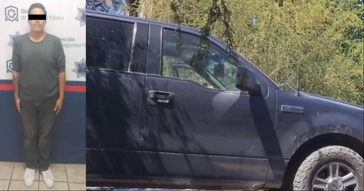 Maneja camioneta con reporte de robo y es detenido en Torreón