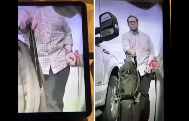 Un hombre que fue captado en video vandalizando un Tesla en el estacionamiento del Aeropuerto Internacional de Dallas-Fort Worth