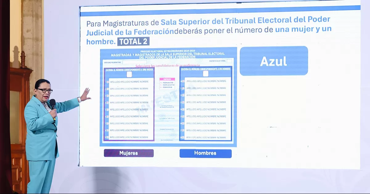 Muestra Gobierno boletas para elección judicial; así será la votación en casillas