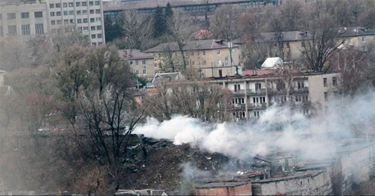 El Ministerio de Defensa de Rusia acusÃ³ a Ucrania de golpear un depÃ³sito de petrÃ³leo en la regiÃ³n rusa de Krasnodar