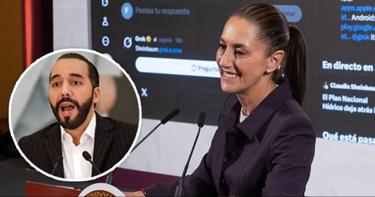 La presidenta Sheinbaum tomÃ³ con humor la respuesta que la IA de X le dio al presidente de El Salvador, Nayib Bukele