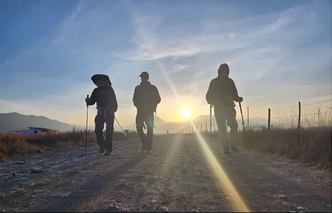 "Camino de Santiago a Santiago"; recorren 200 kilómetros desde Nuevo León a Saltillo
