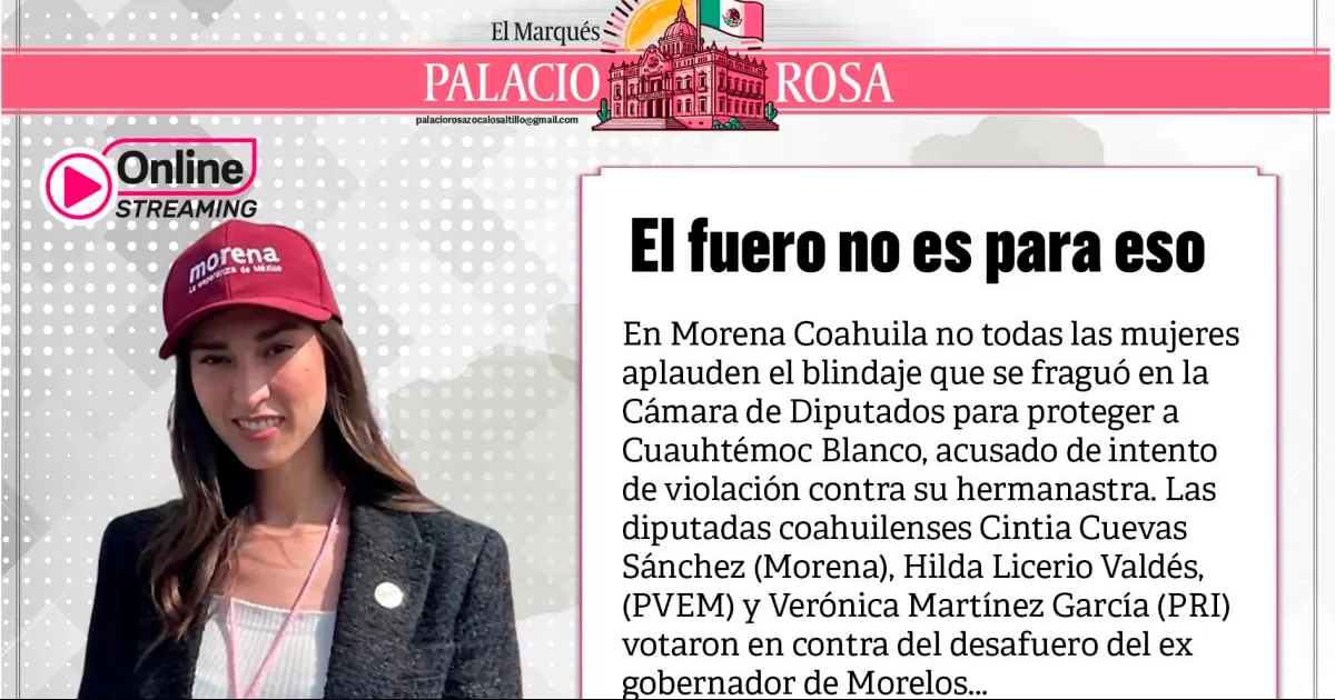 El fuero no es para eso