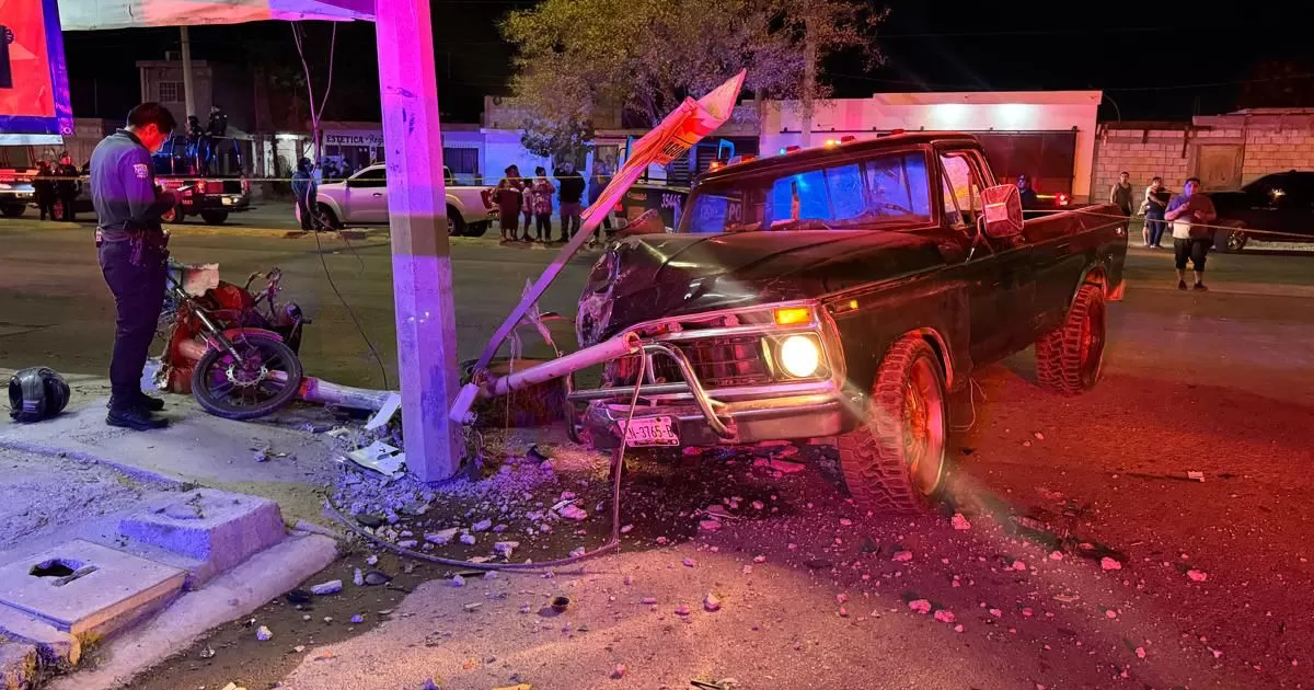 Conductor ebrio arrolla y mata a motociclista en Torreón