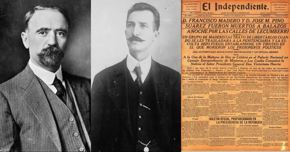 Se cumplen 111 años del asesinato de Francisco I. Madero.