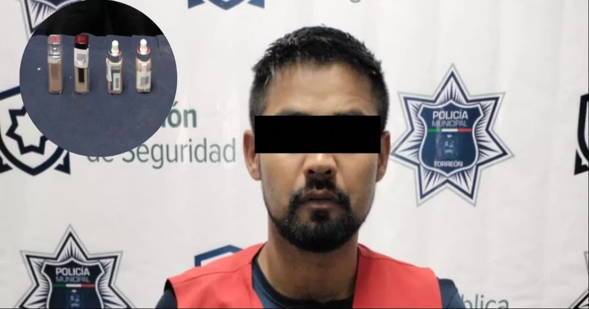Se quiso poner bello; es detenido por robar maquillaje en Torreón