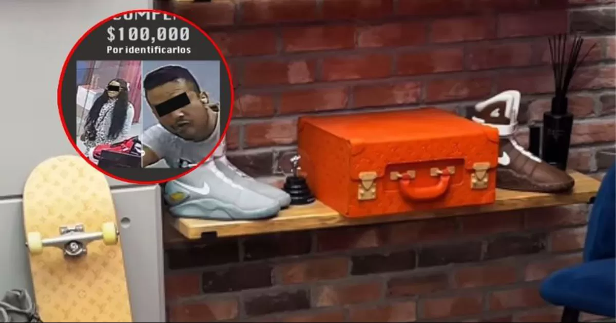 Pareja roba tenis Nike valuados en 1.2 millones de pesos en tienda de Polanco