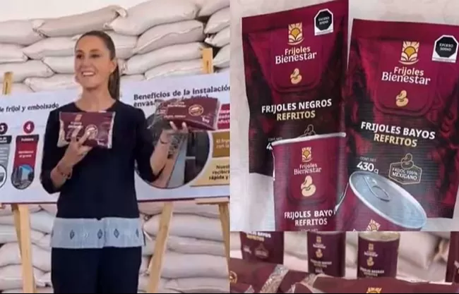 La presidenta Sheinbaum informÃ³ que se buscarÃ¡ aumentar la producciÃ³n de frijol a 300 mil toneladas, a travÃ©s del mejoramiento de la semilla
