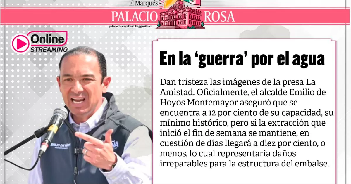 En la â€˜guerraâ€™ por el agua