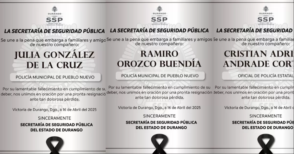 El gobernador destacó que estarán en contacto con los familiares de los agentes caídos