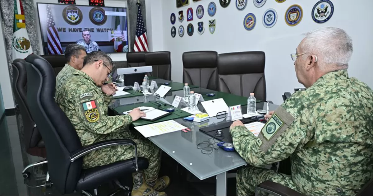 El secretario de la Defensa Nacional, Ricardo Trevilla Trejo, sostuvo una llamada con el general Gregory M. Guillot, Comandante del Comando Norte de EU