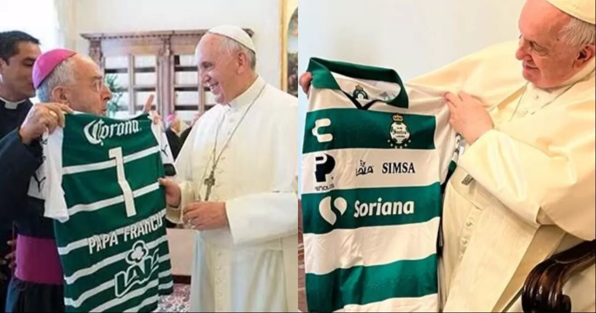 El Papa Francisco tenía en su colección dos playeras de los Guerreros de Santos Laguna
