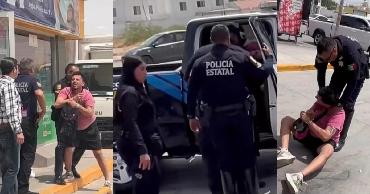 Según los hechos, habría sido acusado de robo por parte de una cajera en una tienda comercial Oxxo, ubicada en el Bulevar Torreón 2000.