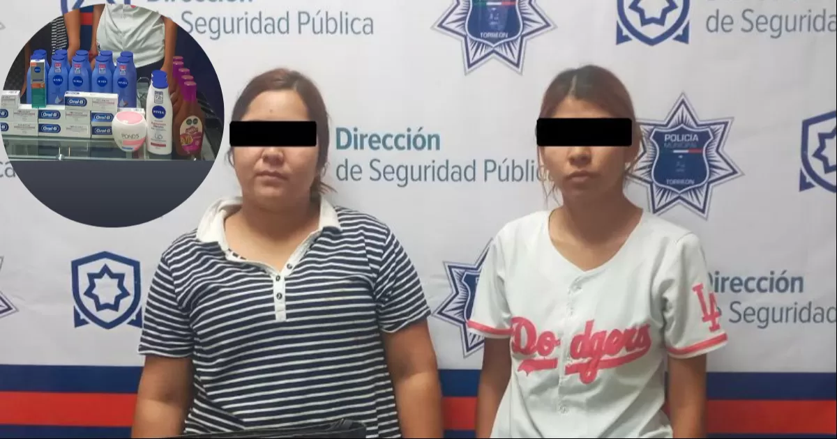 Intentan robar mercancía de supermercado y son detenidas por la policía de Torreón